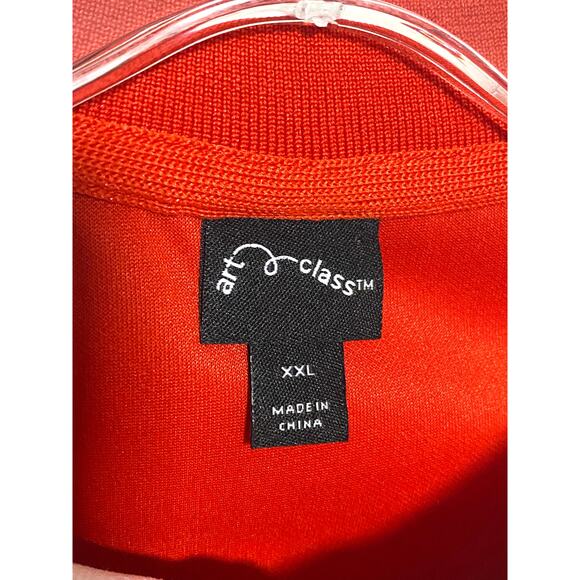 Art Class Red White Zip Track Jacket Kids Youth Unisex XXL NWT Athleisure Sporty - Picture 4 of 7